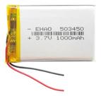 Bateria 1000 Mah 3,7 V 5mm X 34mm X 50mm 2 Fios 503450 -