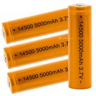 Bateria 14500 de Lítio 5000mAh Ideal para Lanternas, Caixas de Som e Rádio BAT145005000MAH