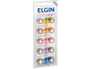 Bateria 1,5V Alcalina Elgin AG10/LR54 10 Unidades