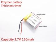 Bateria 3.7v 150 Mah Mp3 Mp4 Alto Falantes Bluetooth Fones C Bateria 3.7v 150 Mah Mp3 Mp4 Alto Falantes Bluetooth Fones C