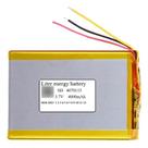 Bateria 3 Fios 3,7v 4000mah Grande 0,4mmx70mmx 115mm 4070115