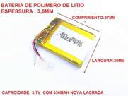 Bateria 350mah Cr Hero Wi-fi Controle Remoto 3,7v /