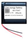 Bateria 372427 Com 3,7mmx24mmx27mm 280mah 3,7v 2 Fios
