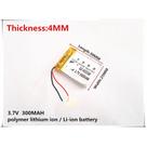 Bateria 3,7v 300mah 4mm X 25mm X 30mm