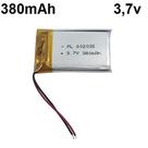 Bateria 3,7v 380mah 6mm X 20mm X 35mm Mp3 Mp4
