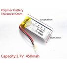 Bateria 3,7v 450 Mah Pequena Gps Mp3 Mp4 Caneta Gravador Som Bateria 3,7v 450 Mah Pequena Gps Mp3 Mp4 Caneta Gravador Som