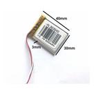 Bateria 3,7v 500 Mah C/ 3 Fios 3mm X 30mm X 40mm