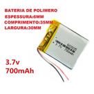 Bateria 3,7v 700 Mah Gpsr Mp3 Mp4 Mp5 Drone APARELHO Rastreador Bateria 3,7v 700 Mah Gpsr Mp3 Mp4 Mp5 Drone APARELHO Rastreador