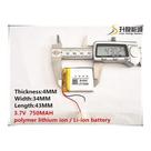 Bateria 3,7v 750 Mah Gps Mp3 Rastreador Brinquedo Gr