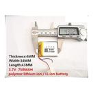 Bateria 3,7v Gps Navcity Way 40 C/ 750mah E 2 Fios