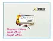 Bateria 380 Mah 3,7 V 5mm X 20mm X 40mm Gr Bateria 380 Mah 3,7 V 5mm X 20mm X 40mm Gr