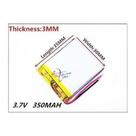 Bateria 3mm X 30mm X 35mm 3,7v 350mah Mini