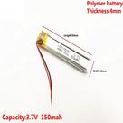 Bateria 401050 com 150mah 4mx10mmx50mm 2 fios 3,7v Bateria 401050 com 150mah 4mx10mmx50mm 2 fios 3,7v