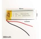 Bateria 501646 Chaveiro,mp3 Mp4 5x6x46mm 2 Fios
