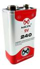 Bateria 9 Volts Recarregável 9v 240 mAh Mox Original
