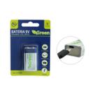 Bateria 9v 500 mah recarregavel c/ entrada micro usb p/ carregar
