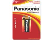 Bateria 9V Alcalina Panasonic Power Alkaline - 6LF22XAB/1B24 Bateria 9V Alcalina Panasonic Power Alkaline - 6LF22XAB/1B24
