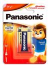Bateria 9V Alcalina Panasonic