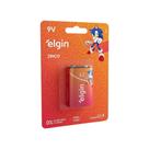 Bateria 9V de Zinco-carvao Blister com 01 Elgin Quantidade:1 Bateria 9V de Zinco-carvao Blister com 01 Elgin Quantidade:1