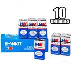 Bateria 9v Pilha Comum Caixa Com 10 Unidades Original 6F22M HW - HIW Bateria 9v Pilha Comum Caixa Com 10 Unidades Original 6F22M HW - HIW