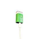 Bateria 9V recarregável carga direta via USB-C 1200mAh