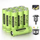 Bateria AA recarregável Kruta 1,2 V NiMH 1000mAh, pacote com 12