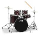 Bateria Acústica Completa Bumbo 22 Mxt Mb-120r - Vermelho Bateria Acústica Completa Bumbo 22 Mxt Mb-120r - Vermelho