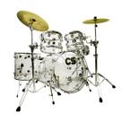 Bateria Acustica CS Drums Acrílica Bumbo 22" + Estantes
