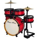 Bateria Acústica Infantil Rock Kids RMV Completa Vermelha