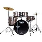 Bateria Acustica Onix Smart 22 By Nagano Completa Deep Silver