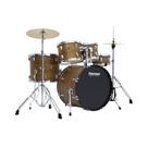 Bateria Acústica Premium Max PM22 Dark Wood com Bumbo 22"
