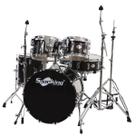 Bateria Acústica Profissional Spanking 20" Com banco Cor:Black Sparkle