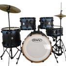 Bateria Acústica RMV Infinity Bumbo 20 Preta e Azul