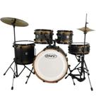 Bateria Acústica RMV Infinity Bumbo 20 Preto e Dourado