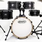 Bateria Acústica Rmv Smart Aspire Bumbo 18 Com Prato Preta