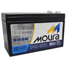 Bateria Alarme Moura 12V 4Ah Estacionária VRLA AGM para Luz de Emergência PABX CFTV 12MVAAlarme