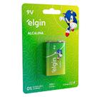 Bateria Alcalina Elgin com 1 unidade 9V Pilha