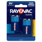 Bateria Alcalina Rayovac 9v Com 2 Unidades