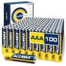 Bateria Allmax AAA de potência máxima alcalina (100 unidades)