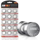 Bateria AmVolt LR44 AG13 SR44 357 303 1.5V para relógios x15