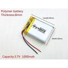 Bateria Baba Eletronica 1000 Mah 3,7v 2 Fios 8x40x30
