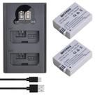Bateria Batmax LP-E5 1500mAh + LCD Carregador USB duplo Canon