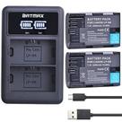 Bateria Batmax LP-E6 2650mAh com carregador duplo LED para Canon