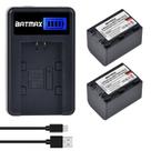 Bateria Batmax NP-FH70 3000mAh com carregador LCD USB para Sony
