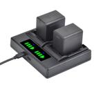 Bateria Batmax VW-VBT380 VW-VBT190 3900mAh + carregador para Panasonic