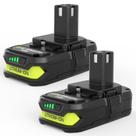 Bateria Boetpcr 18V 3,6Ah de reposição para Ryobi, kit com 2 unidades Bateria Boetpcr 18V 3,6Ah de reposição para Ryobi, kit com 2 unidades
