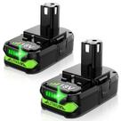 Bateria Bonadget 18V 3.5Ah de íon de lítio para Ryobi 18V 2PACK