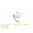 Bateria C/ 2 Fios 400 Mah 3,7 V 6mm X 25mm X 25mm 602525