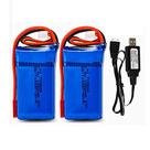 Bateria CBB 7,4 V 1000 mAh Li-Po para helicóptero WLtoys V912 RC