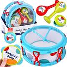 Bateria Com Instrumentos Infantil Brinquedo Musical Divertido - Castela